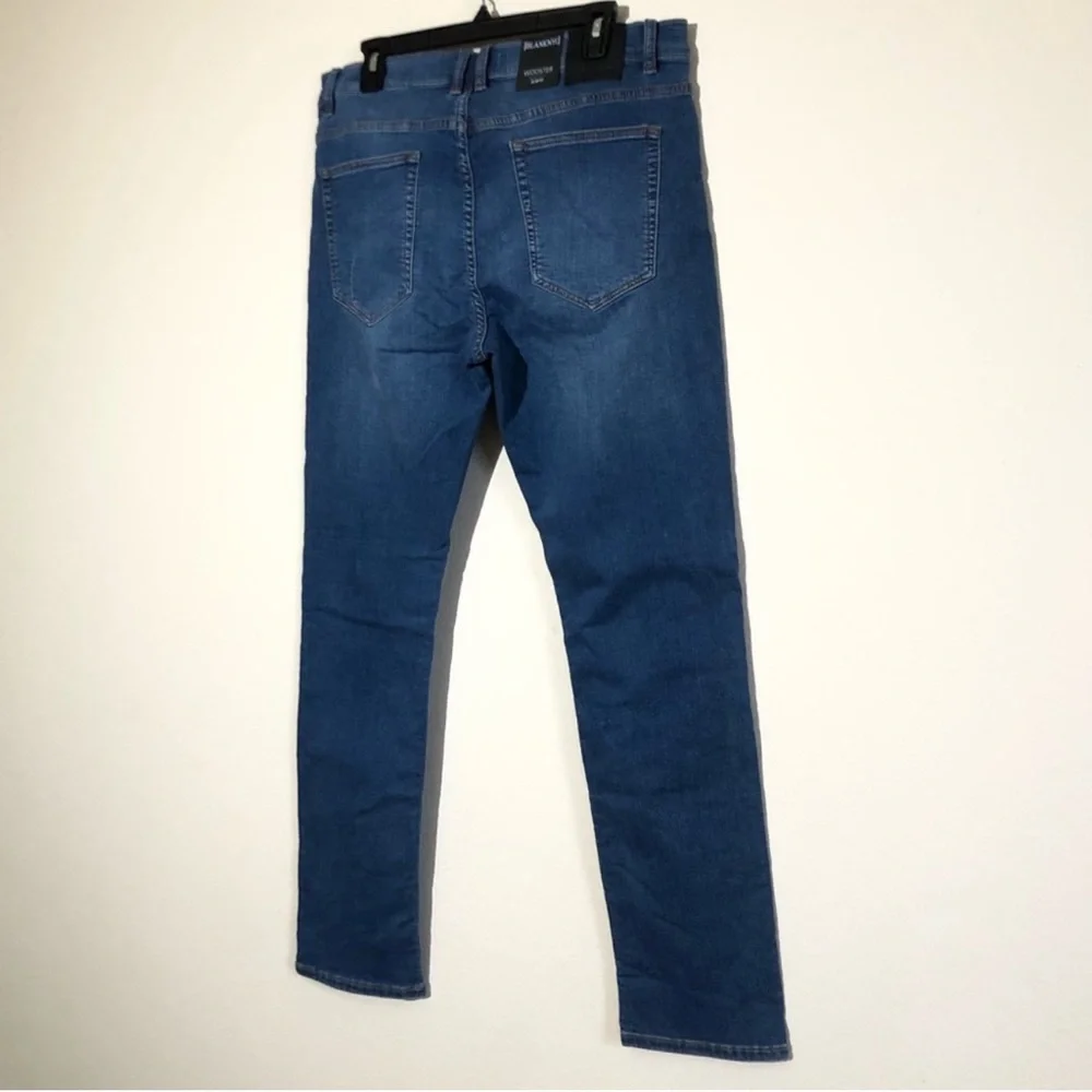 NWT Blank NYC Wooster Slim Fit Dark Blue Rinse Size 28x32 - Picture 5 of 10